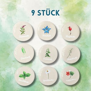 9er-Set Wildkräuter Magnete